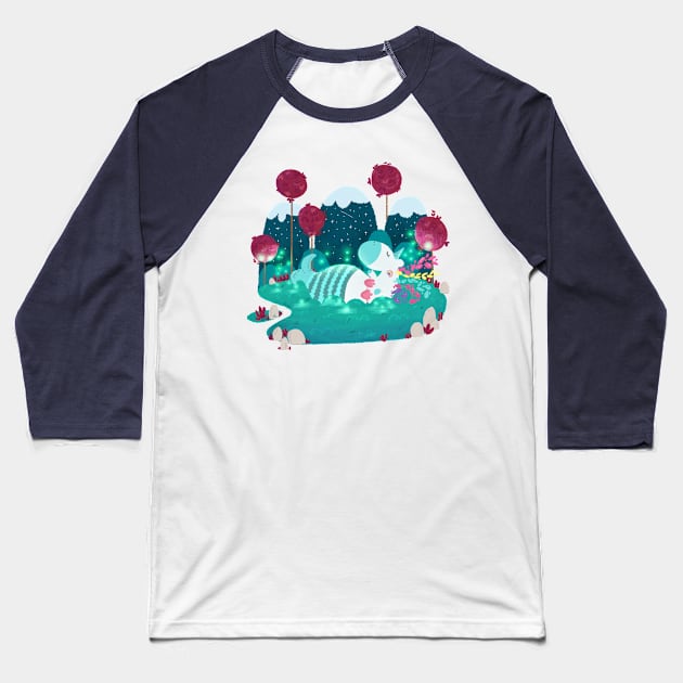 mermaid's unicorn Baseball T-Shirt by Fatemeh.art